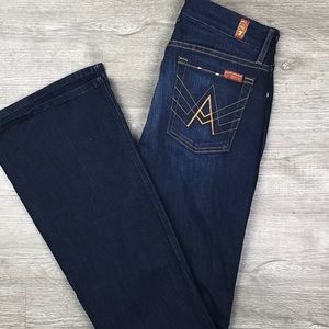 7 For All Mankind A Pocket Jeans Dark Wash Flare